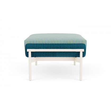 Lloyd Flanders™ Solstice Ottoman  - Peacock, Ivory