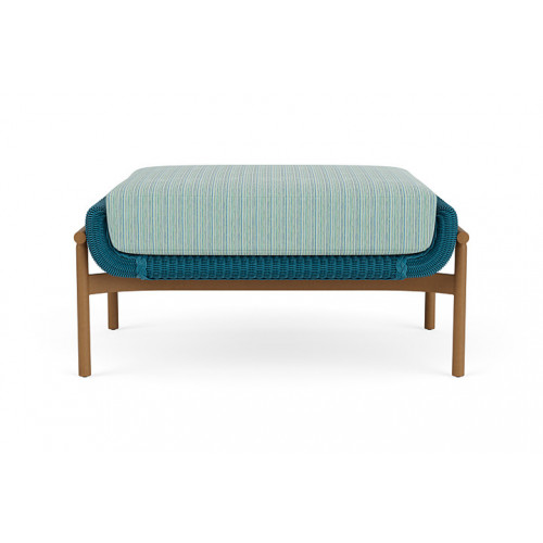 Lloyd Flanders™ Solstice Ottoman  - Peacock, Hickory