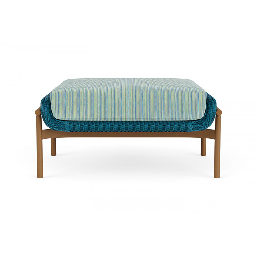 Lloyd Flanders™ Solstice Ottoman  - Peacock, Hickory