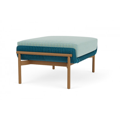Lloyd Flanders™ Solstice Ottoman  - Peacock, Hickory