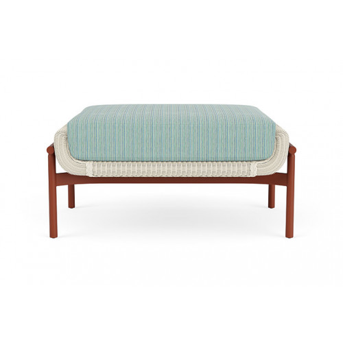 Lloyd Flanders™ Solstice Ottoman  - Ivory, Terracotta