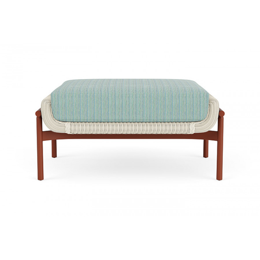 Lloyd Flanders™ Solstice Ottoman  - Ivory, Terracotta