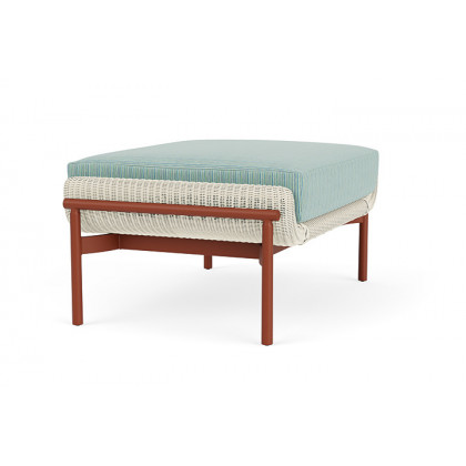 Lloyd Flanders™ Solstice Ottoman  - Ivory, Terracotta
