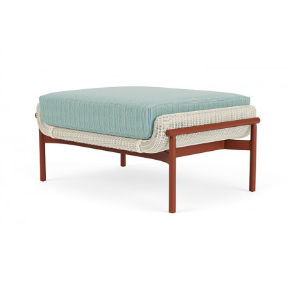 Lloyd Flanders™ Solstice Ottoman  - Ivory, Terracotta