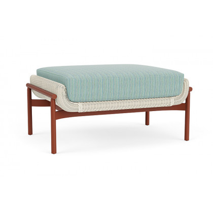 Lloyd Flanders™ Solstice Ottoman  - Ivory, Terracotta