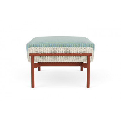 Lloyd Flanders™ Solstice Ottoman  - Ivory, Terracotta