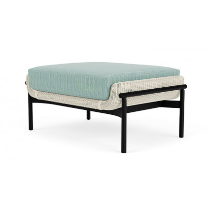 Lloyd Flanders™ Solstice Ottoman  - Ivory, Ebony