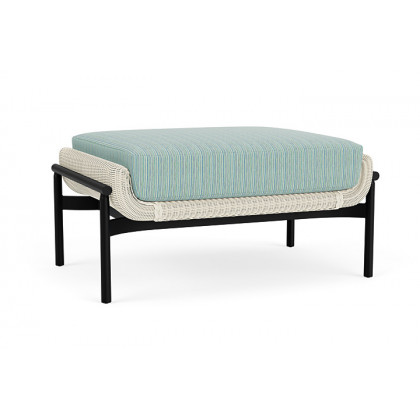 Lloyd Flanders™ Solstice Ottoman  - Ivory, Ebony