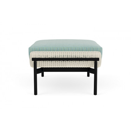 Lloyd Flanders™ Solstice Ottoman  - Ivory, Ebony