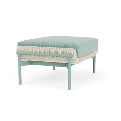 Lloyd Flanders™ Solstice Ottoman  - Ivory, Sea Glass