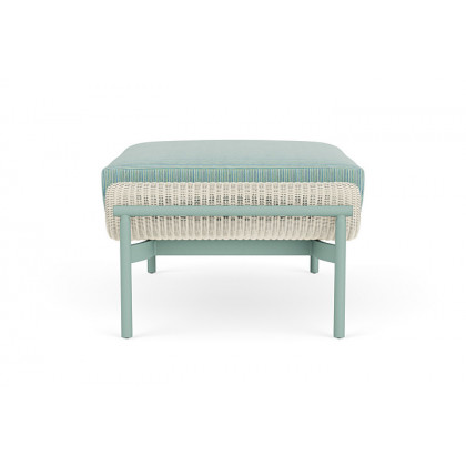 Lloyd Flanders™ Solstice Ottoman  - Ivory, Sea Glass