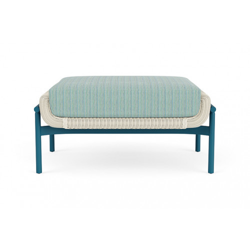 Lloyd Flanders™ Solstice Ottoman  - Ivory, Peacock