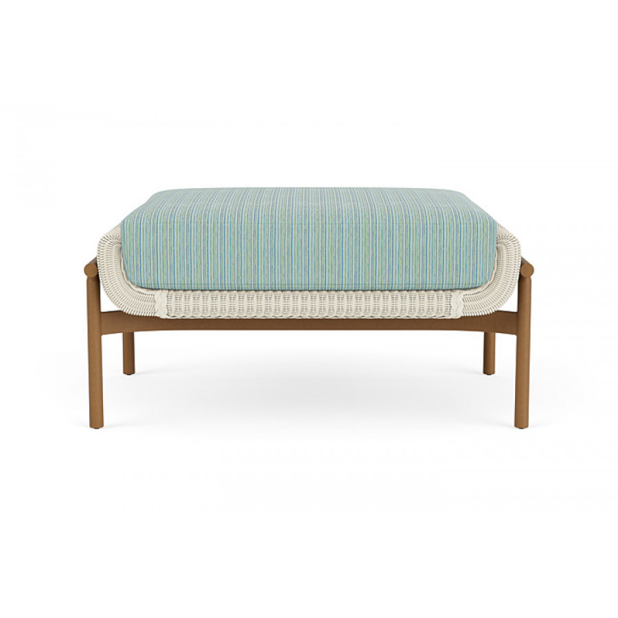 Lloyd Flanders™ Solstice Ottoman  - Ivory, Hickory