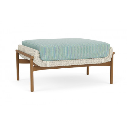 Lloyd Flanders™ Solstice Ottoman  - Ivory, Hickory