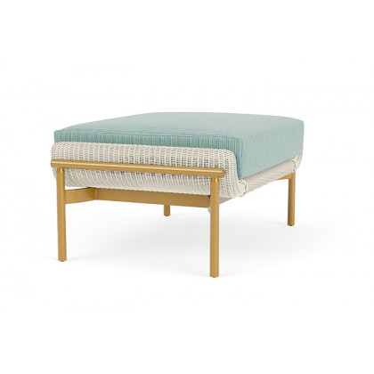 Lloyd Flanders™ Solstice Ottoman  - Ivory, Metallic Gold