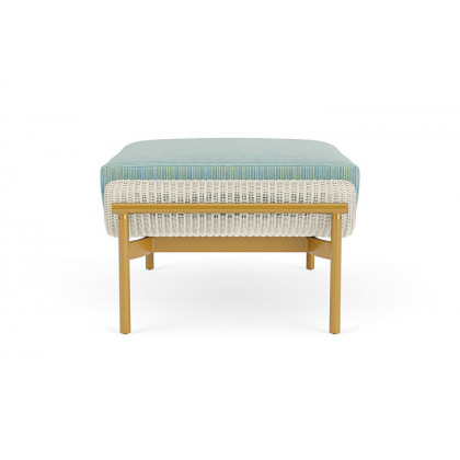 Lloyd Flanders™ Solstice Ottoman  - Ivory, Metallic Gold