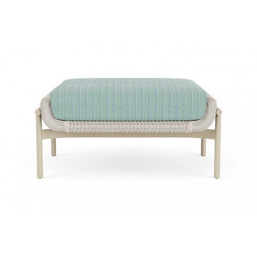 Lloyd Flanders™ Solstice Ottoman  - Antique White, Linen