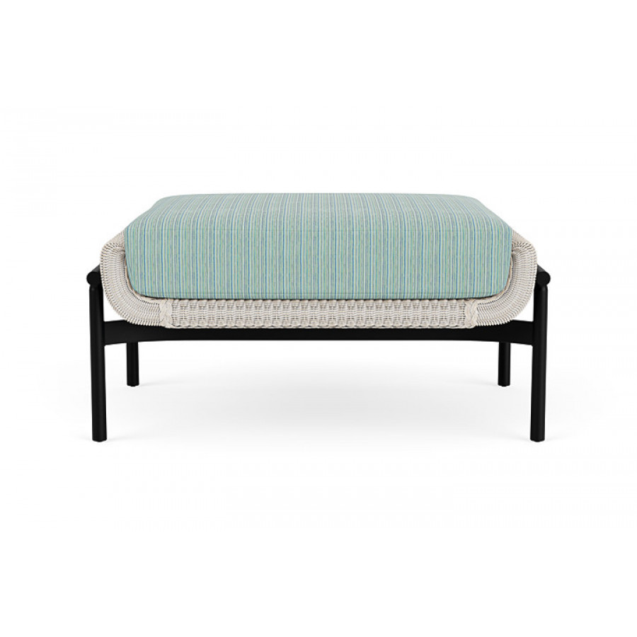 Lloyd Flanders™ Solstice Ottoman  - Antique White, Ebony