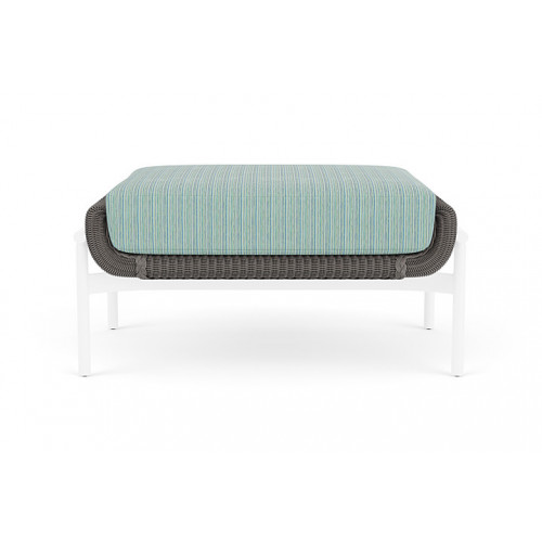 Lloyd Flanders™ Solstice Ottoman  - Pewter, White