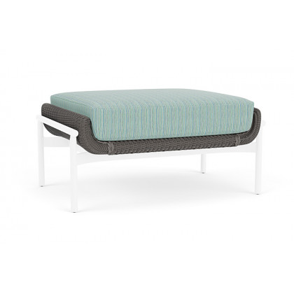 Lloyd Flanders™ Solstice Ottoman  - Pewter, White