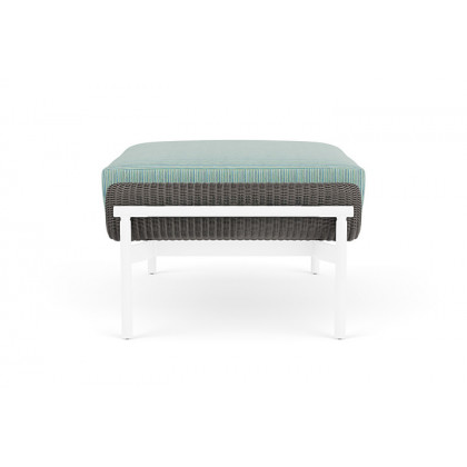 Lloyd Flanders™ Solstice Ottoman  - Pewter, White