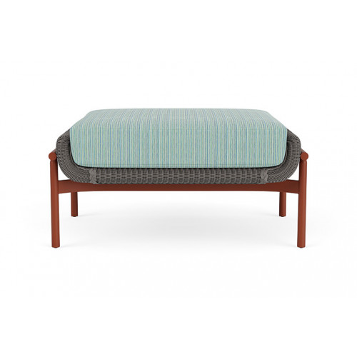 Lloyd Flanders™ Solstice Ottoman  - Pewter, Terracotta