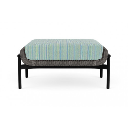 Lloyd Flanders™ Solstice Ottoman  - Pewter, Ebony