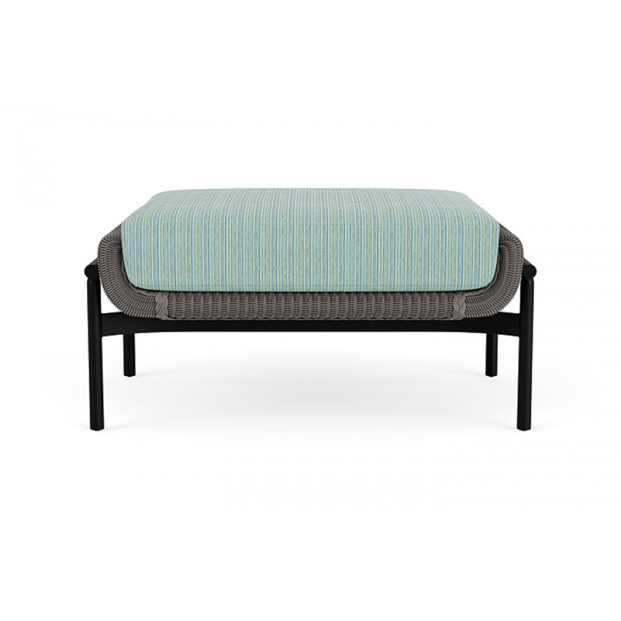 Lloyd Flanders™ Solstice Ottoman  - Pewter, Ebony