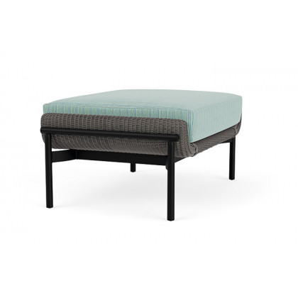 Lloyd Flanders™ Solstice Ottoman  - Pewter, Ebony