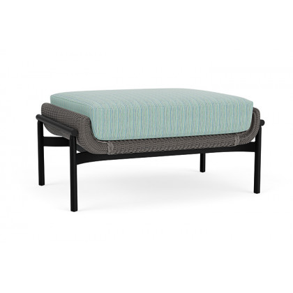 Lloyd Flanders™ Solstice Ottoman  - Pewter, Ebony