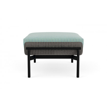 Lloyd Flanders™ Solstice Ottoman  - Pewter, Ebony