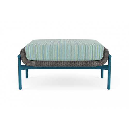 Lloyd Flanders™ Solstice Ottoman  - Pewter, Peacock