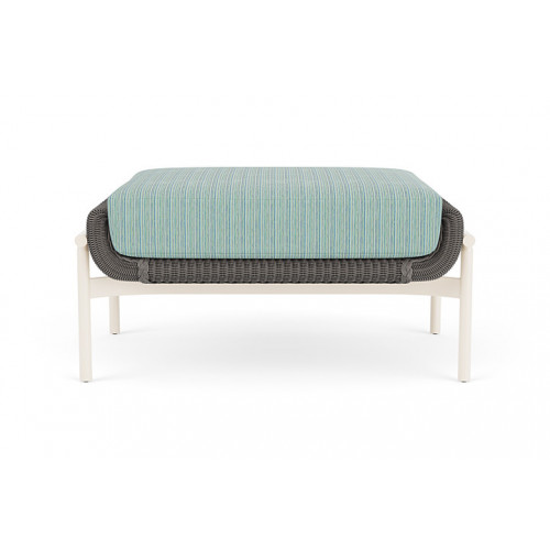 Lloyd Flanders™ Solstice Ottoman  - Pewter, Ivory