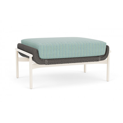 Lloyd Flanders™ Solstice Ottoman  - Pewter, Ivory