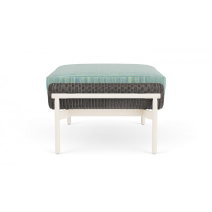 Lloyd Flanders™ Solstice Ottoman  - Pewter, Ivory