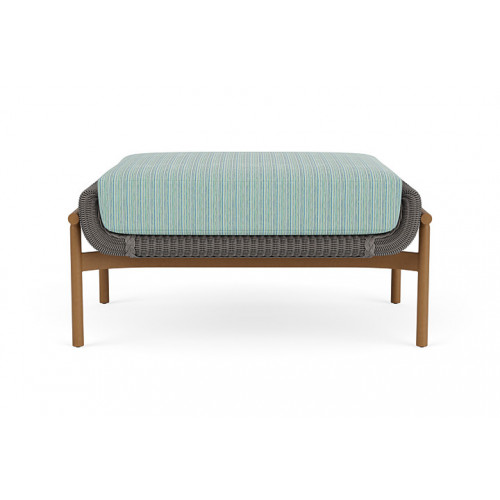 Lloyd Flanders™ Solstice Ottoman  - Pewter, Hickory