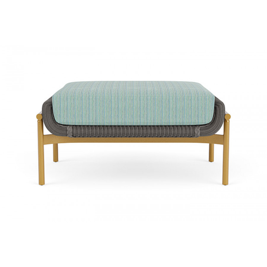 Lloyd Flanders™ Solstice Ottoman  - Pewter, Metallic Gold