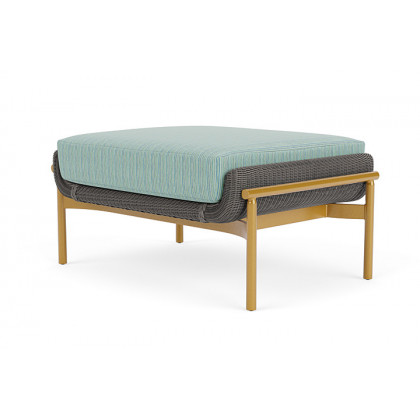 Lloyd Flanders™ Solstice Ottoman  - Pewter, Metallic Gold