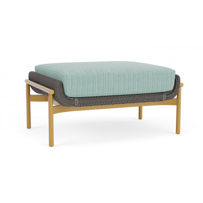Lloyd Flanders™ Solstice Ottoman  - Pewter, Metallic Gold