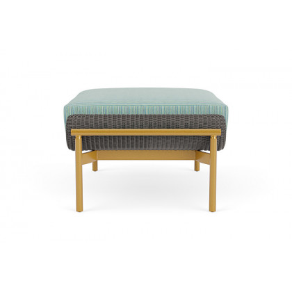 Lloyd Flanders™ Solstice Ottoman  - Pewter, Metallic Gold