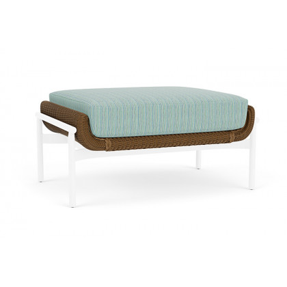Lloyd Flanders™ Solstice Ottoman  - Hickory, White