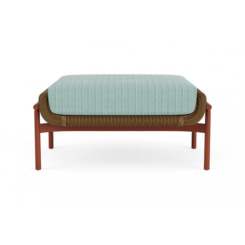 Lloyd Flanders™ Solstice Ottoman  - Hickory, Terracotta