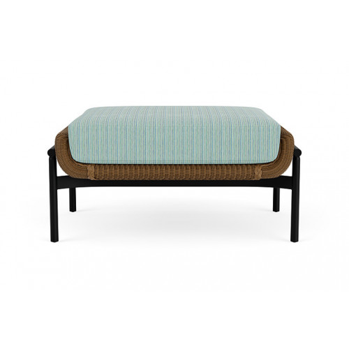 Lloyd Flanders™ Solstice Ottoman  - Hickory, Ebony