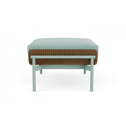 Lloyd Flanders™ Solstice Ottoman  - Hickory, Sea Glass