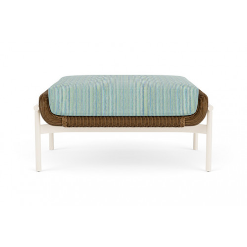 Lloyd Flanders™ Solstice Ottoman  - Hickory, Ivory