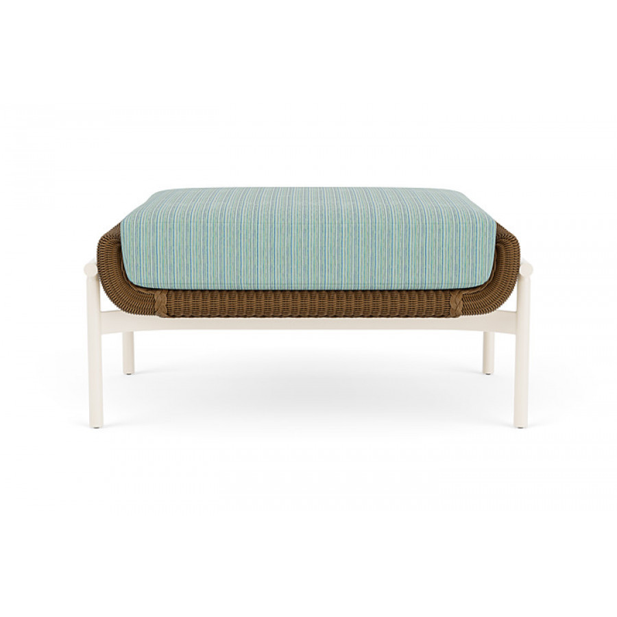 Lloyd Flanders™ Solstice Ottoman  - Hickory, Ivory
