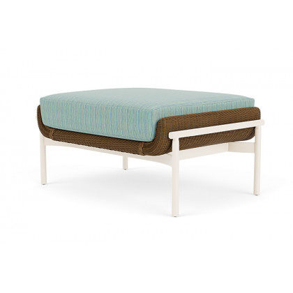 Lloyd Flanders™ Solstice Ottoman  - Hickory, Ivory