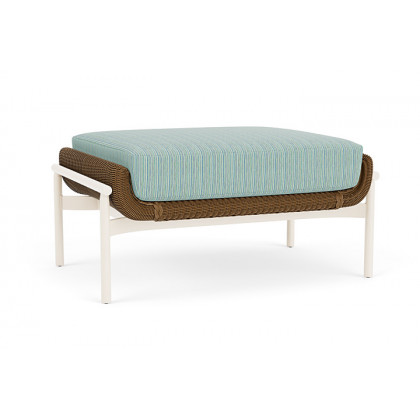 Lloyd Flanders™ Solstice Ottoman  - Hickory, Ivory
