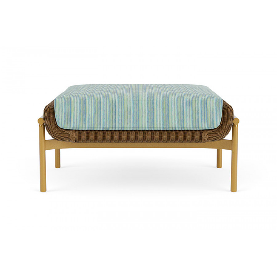 Lloyd Flanders™ Solstice Ottoman  - Hickory, Metallic Gold