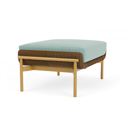 Lloyd Flanders™ Solstice Ottoman  - Hickory, Metallic Gold